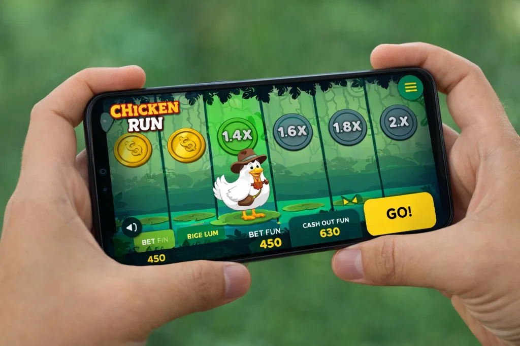 Demo Chicken Run am Handy